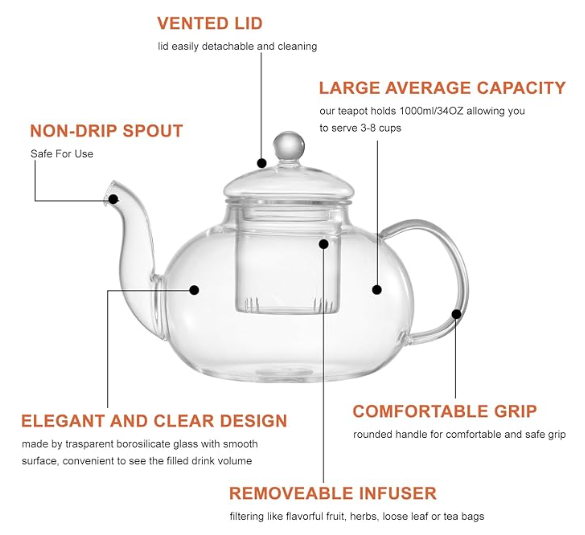 Glass Teapot Set